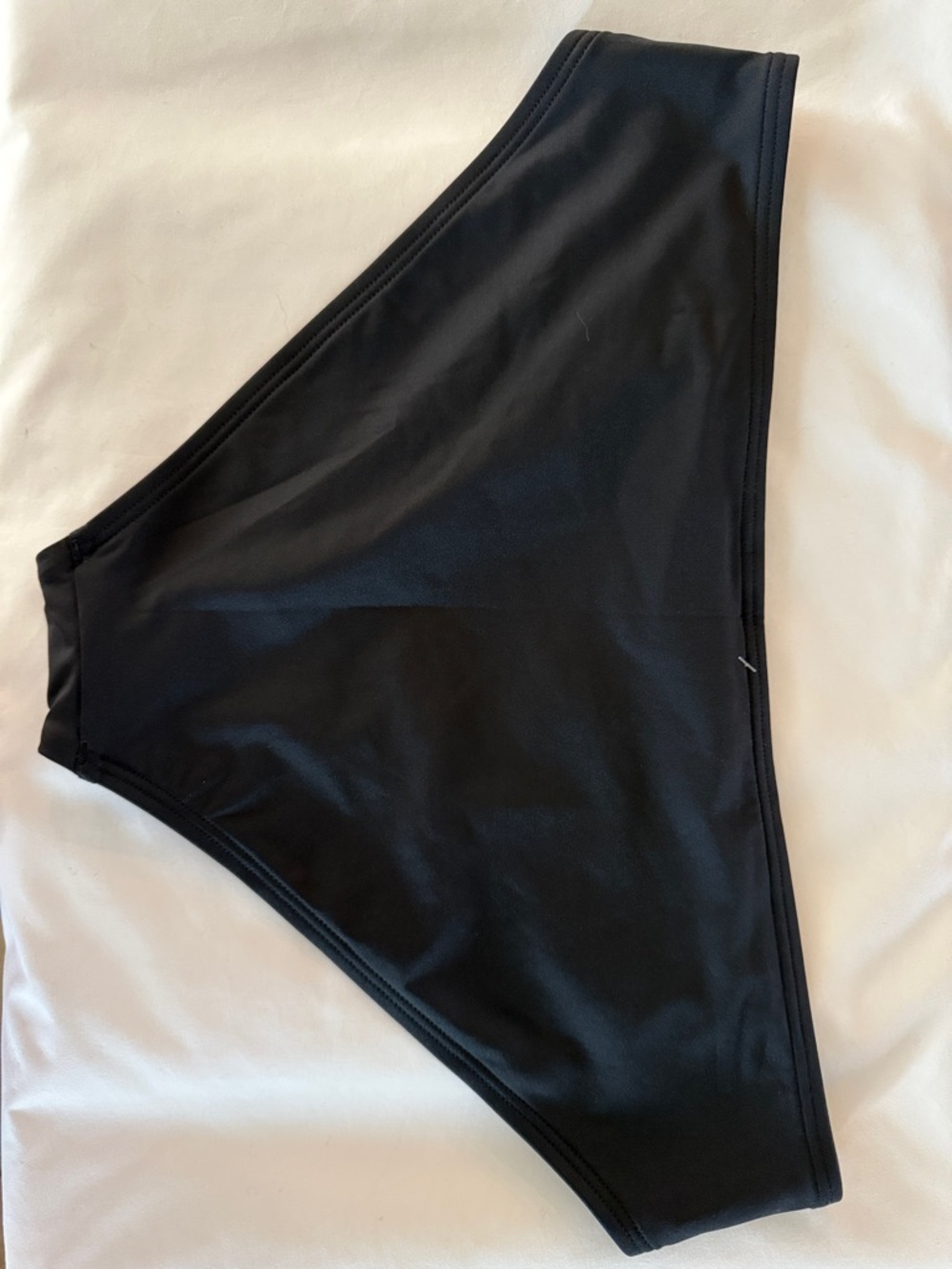 DKNY Black High-Cut Bikini Bottom with Buckle Detail - Picture 4 of 6